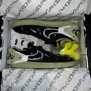 Nike x Acronym Blazer low - Black/White/Olive Aura - Sz US Mens 11